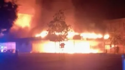 French high school engulfed in flames as student protests continue — Al Jazeera