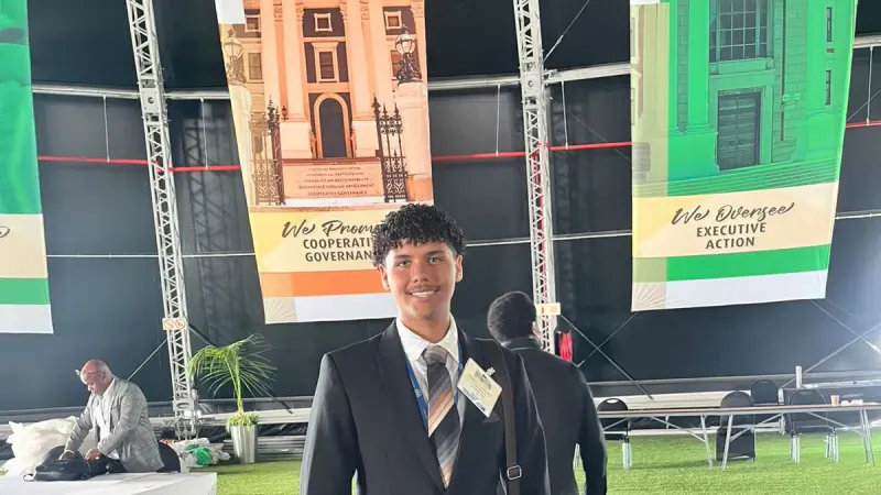 Salsoneville teen excited for diplomacy forum in Paris — photograph supplied by HeraldLIVE