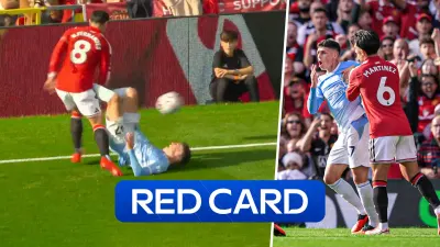 'Oh dear' - Foden sent off in the Manchester Derby! — Sky Sports