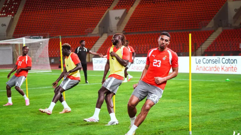 PHOTOS: Black Stars train at Stade de la Paix ahead of Cote d’Ivoire clash — photograph supplied by MyJoyOnline