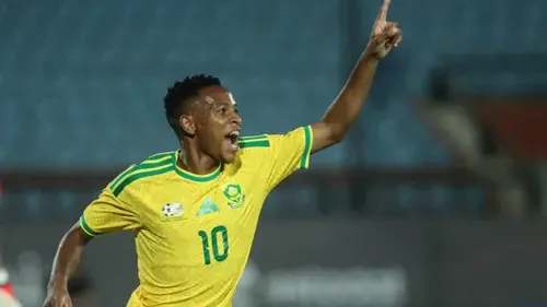 Relebohile Mofokeng shines with a brace as Pitso Mosimane’s Bafana put five past Eritrea — photograph supplied by IOL (site feed)