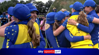 Woad claims vital Solheim Cup point for Europe to spark victory celebrations! — Sky Sports