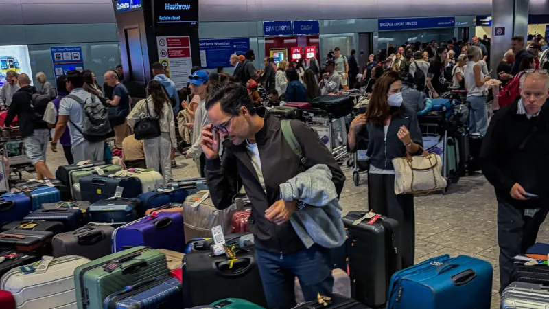 Misery at Heathrow: ‘Never Seen Chaos Like That’ — photograph supplied by NYT World