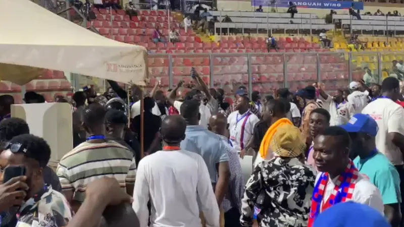 NPP Delagates Congress: Confusion delays voting at Ashanti Region TESCON centre — photograph supplied by MyJoyOnline