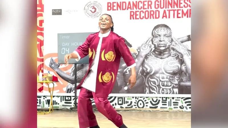 168 hours on the dance floor: Nigerian dancer chases Guinness World Record — photograph supplied by Al Jazeera