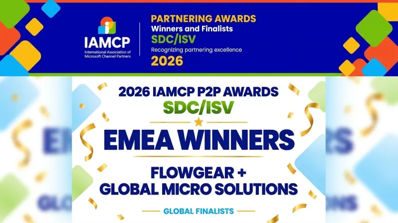 Flowgear wins IAMCP EMEA partner award — photograph supplied by ITWeb