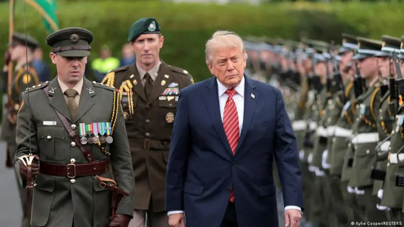 Trump visits Ireland, says unification would be 'fantastic' — photograph supplied by Deutsche Welle