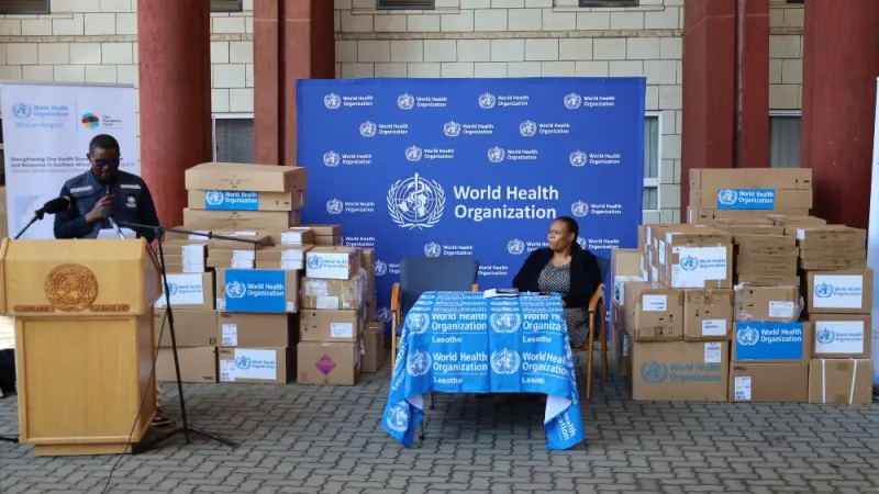 Lesotho receives equipment from WHO to strengthen pandemic response — photograph supplied by SABC News