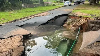 Major water pipe burst causes flooding and sinkhole in Cowies Hill — IOL (site feed)