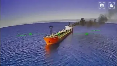 Ukrainian drone evades Russian helicopter fire to strike oil tanker — Al Jazeera